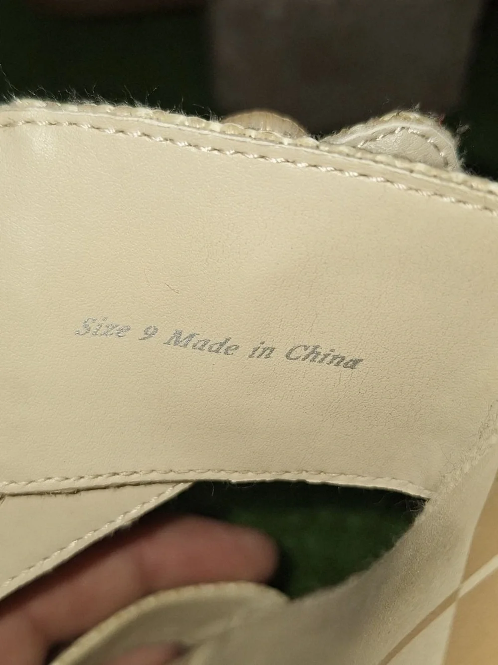 Dolce Vita Cream Espadrille Wedge Slide Sandals